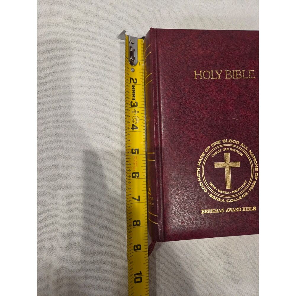 Berea College Beekman Award Bible 1984 NIV Burgundy International Bible Society - Picture 8 of 10